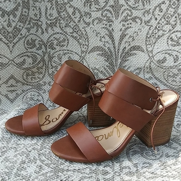 Sam Edelman Tan Valerie Sandles. Sz 8 1/2 - Picture 1 of 10